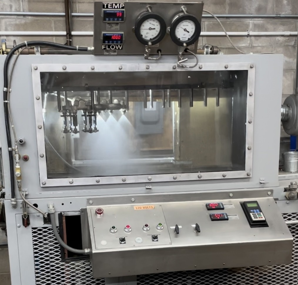 Fuel manifold flow test bench used for Pratt & Whitney GG4 and FT4 turbine components